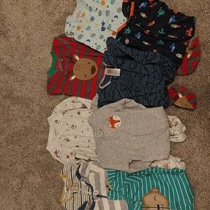 Baby Boys Footie Pajamas Lot size 6 to 9 months